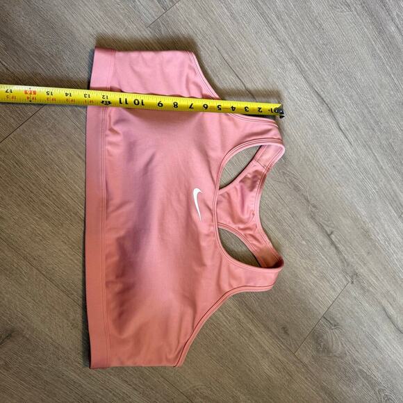 Nike Dri-FIT Plus Size Sports Bra 2X Pink Racerback Padded Swoosh Logo - Picture 9 of 9